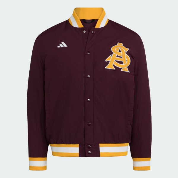 adidas Arizona State Sun Devils Coaches Dugout Jacket - Burgundy