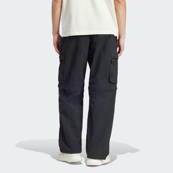 Black zip off cargo pants hotsell