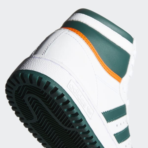 adidas top ten white green orange