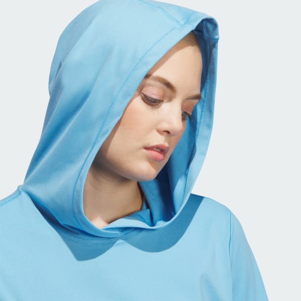 Blue golf hoodie top