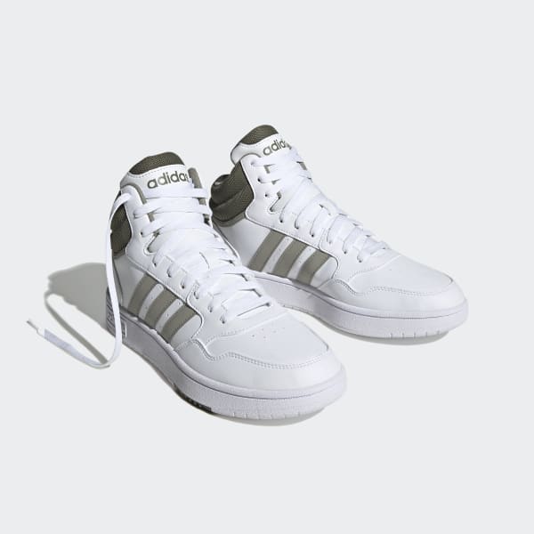adidas Hoops 3.0 Mid Classic Vintage Shoes - White | Free Shipping with ...