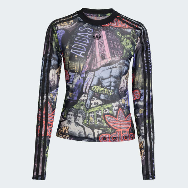Adidas x jeremmy scott メッシュトップス adidas x Jeremy Scott Mesh T-Shirt Black Men's - SS25 - US
