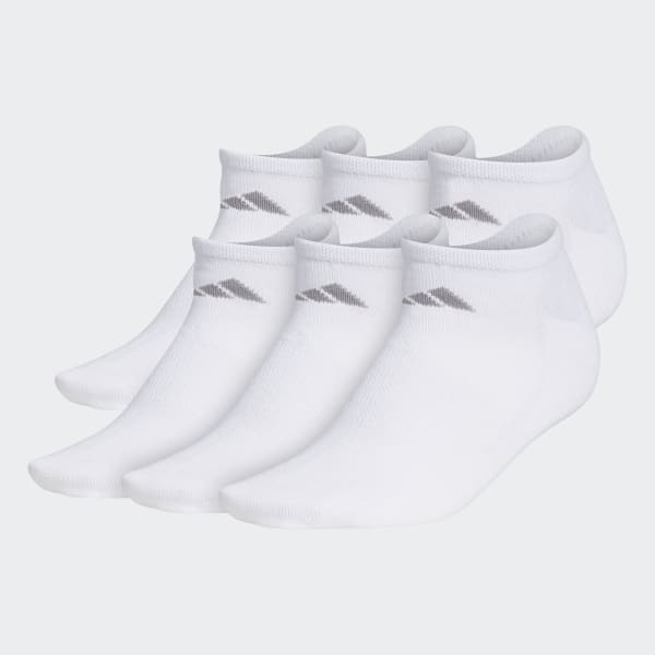 White Superlite No-Show Socks 6 Pairs BI5048X