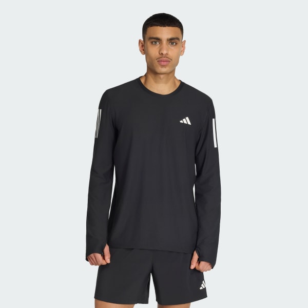 zwart Own The Run Longsleeve
