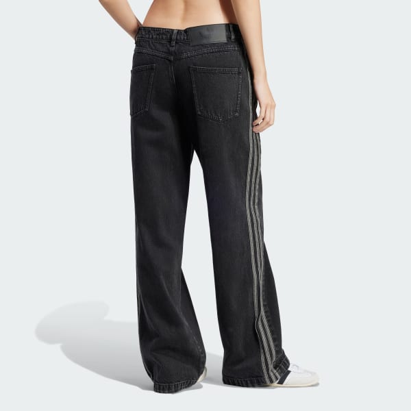 Black Adicolor Denim 3-Stripes Track Pants