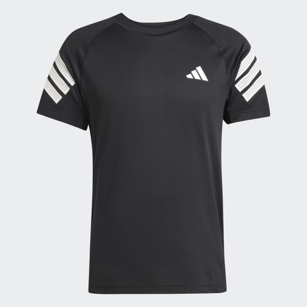 アディダス アイコン スリーストライプス Tシャツ - ブラック