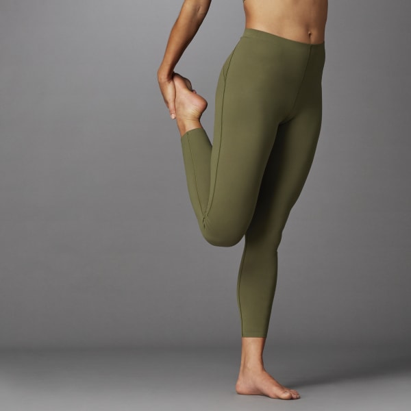 Green Elevate Yoga Flow 7/8 Tights