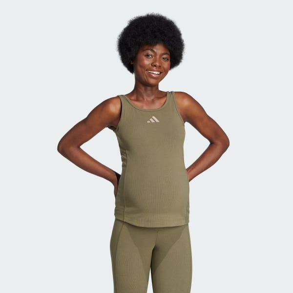 Gron Rib Tank Tröja (Maternity)