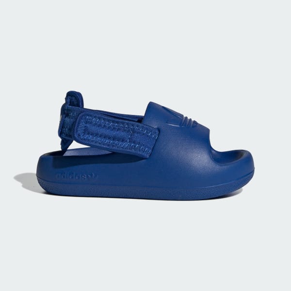 Blue Adifom Adilette Slides Kids