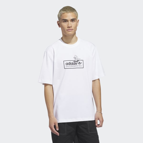 adidas Skateboarding x Mark Gonzales Logo Tee - White | Free