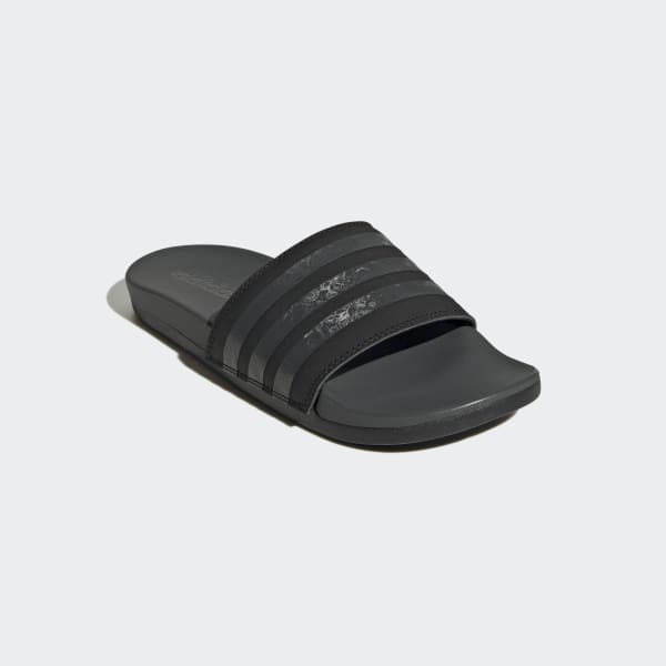 Black Adilette Comfort Slides