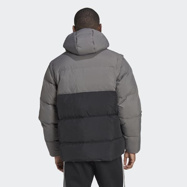 Czerń adidas RIFTA Down Regen Hooded Puffer Jacket QA530