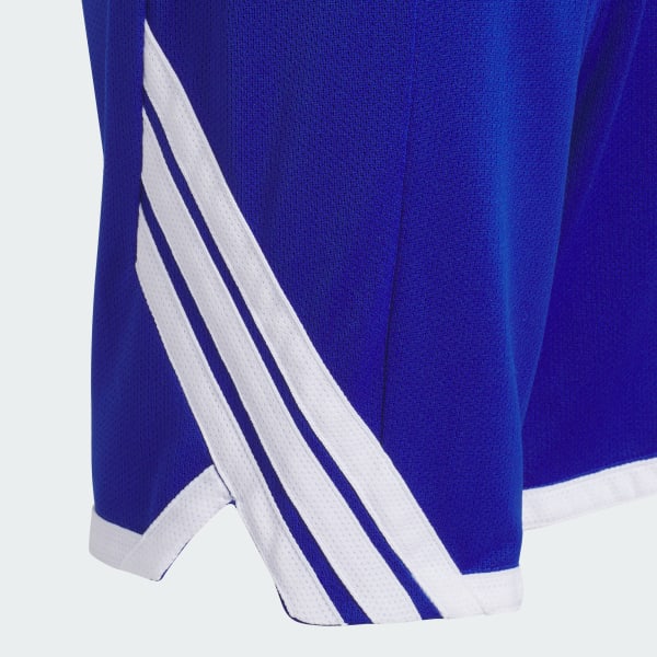 สีน้ำเงิน กางเกงบาสเกตบอลขาสั้นใส่ได้สองด้าน 3g Speed สำหรับเด็ก