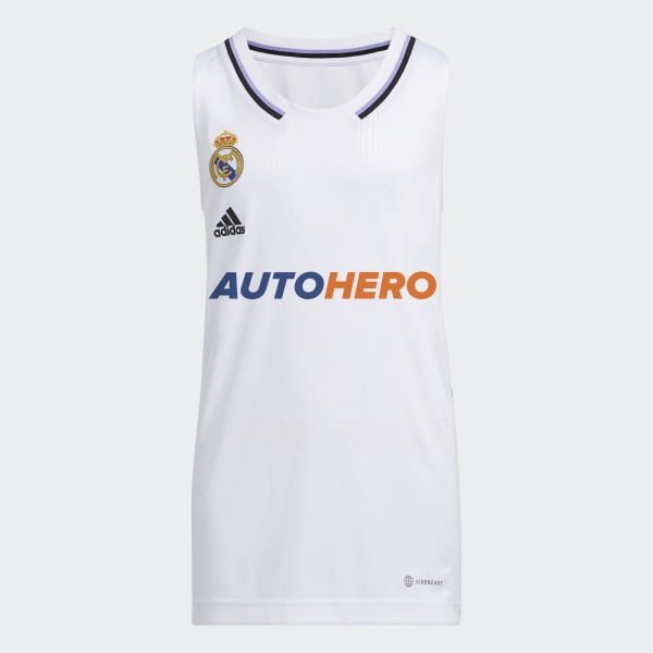 gerente aprobar Fondo verde Camiseta primera equipación Real Madrid - Blanco adidas | adidas España