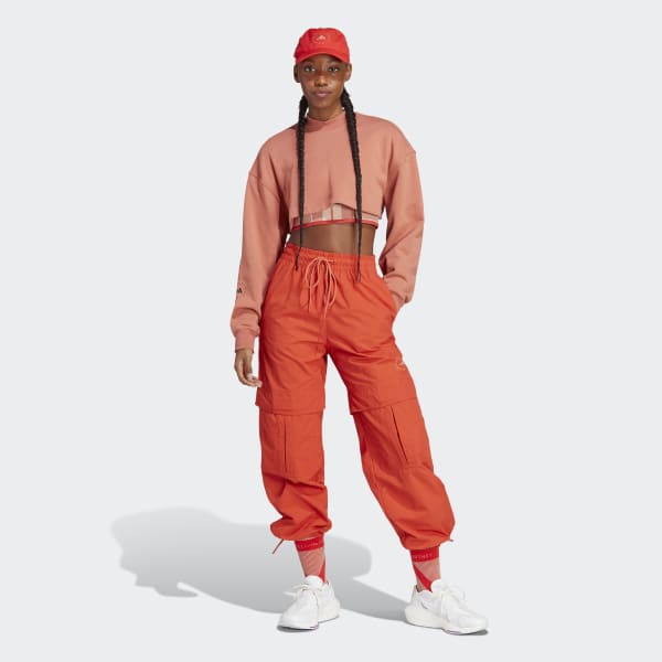 adidas by McCartney TrueCasuals Woven Solid Track Pants - Orange | Women's | adidas US