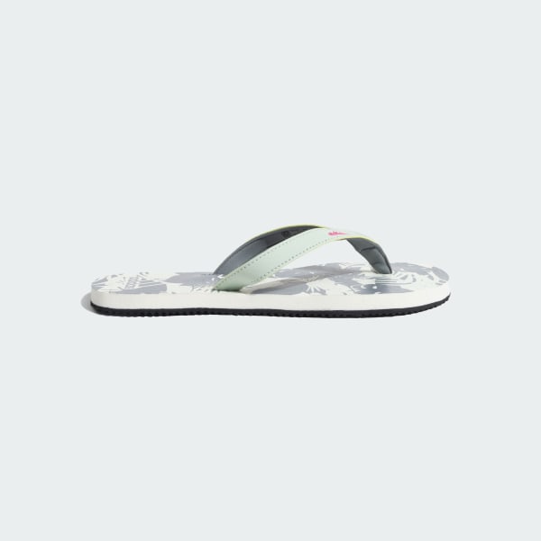 White Oscillo Flip Flops