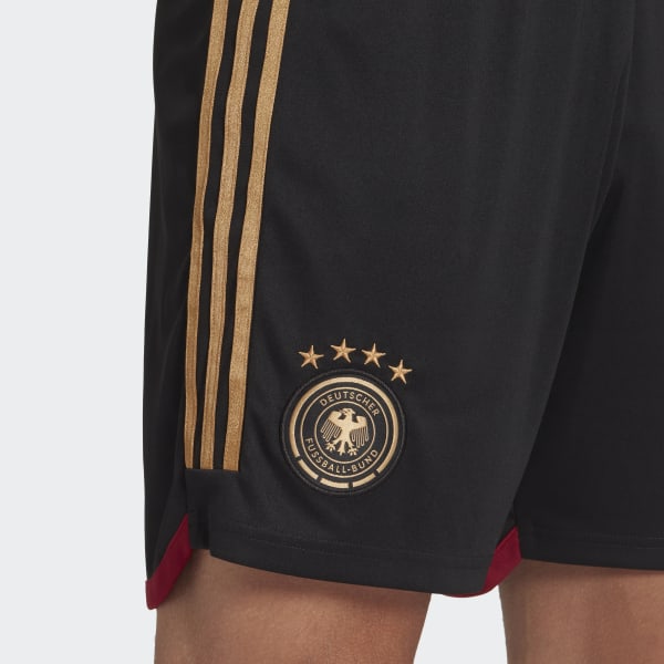 Negro Shorts Uniforme de Visitante Alemania 22 I4426