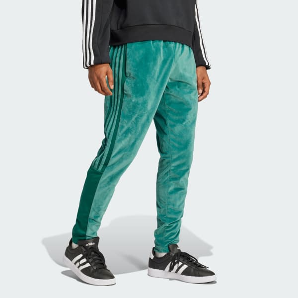adidas House of Tiro Velour Pants - Green | Free Shipping