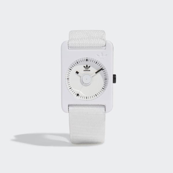 Branco Relógio Retro Pop Two