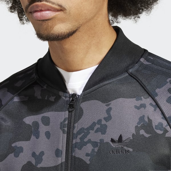 Adidas originals camo shop track top black