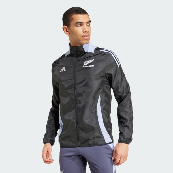 Black All Blacks Rugby Presentation Jacket