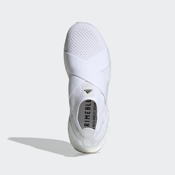 Adidas white shoes slip on hot sale