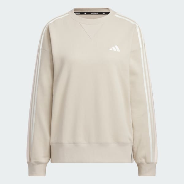 ❗️早い者勝ち❗️atlo 袖あり&ミモレ丈　3点セット　ベージュ アディダス エッセンシャルズ プラス スリーストライプス フレンチ