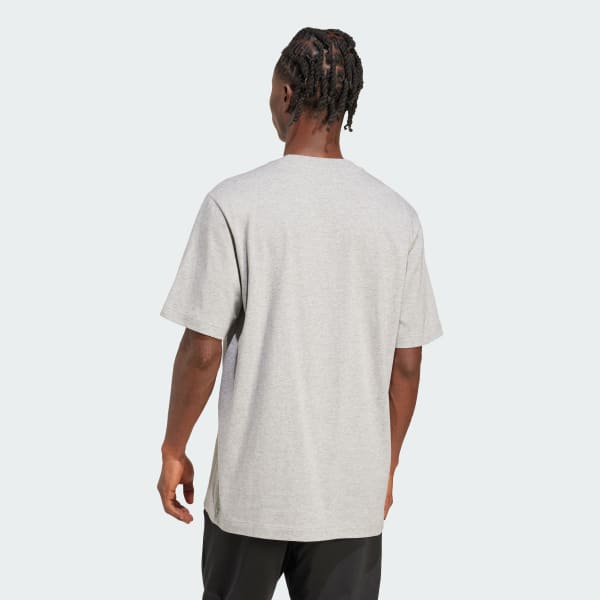 Abu-abu Tee Grafis Doodle Hunt Skate