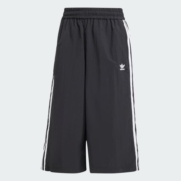 Black Adilenium Season 2 3-Stripes Capri Shorts (Gender Neutral)