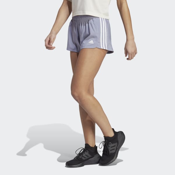 adidas Pacer 3-Stripes Woven Shorts - Purple | adidas Canada
