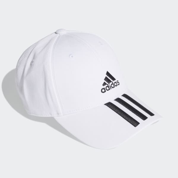 Blanco Gorra Béisbol 3 Franjas Sarga (UNISEX)