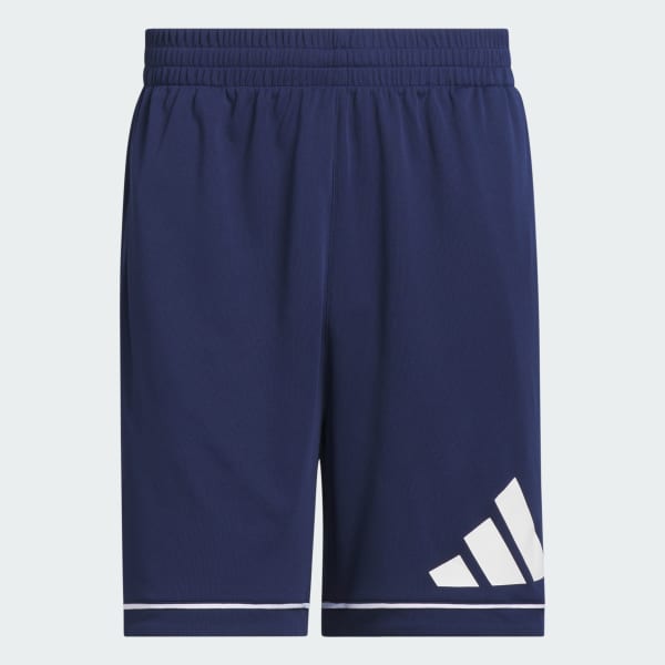 Bleu Short adidas Basketball Badge of Sport