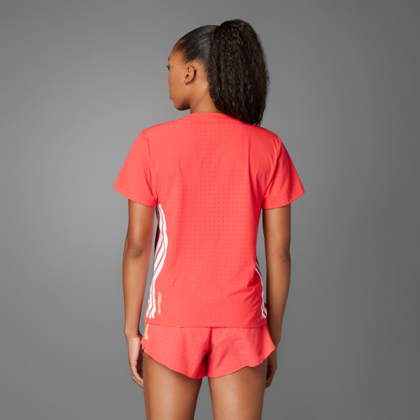 Red Adizero Running Tee