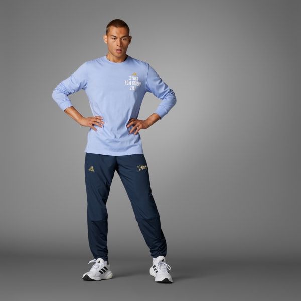 Blauw BMW Berlin Marathon 2024 Tour Longsleeve