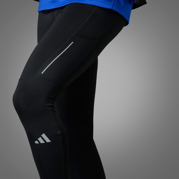 adidas Men's Own The Run Tights, Black/Reflective Silver, Small :  : Clothing, Shoes & Accessories