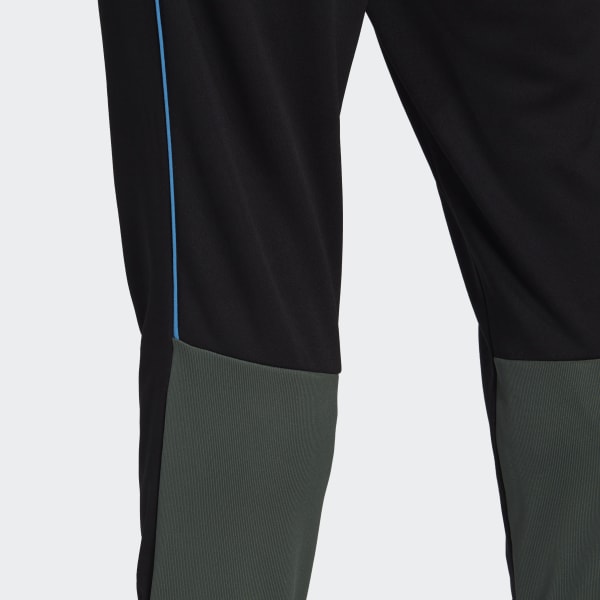 Zwart Ribbed AEROREADY Trainingspak QH815
