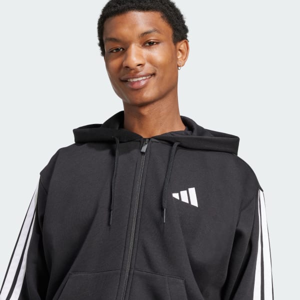 Adidas Essentials 3-Stripes Fleece Hoodie WHERE TO BUY