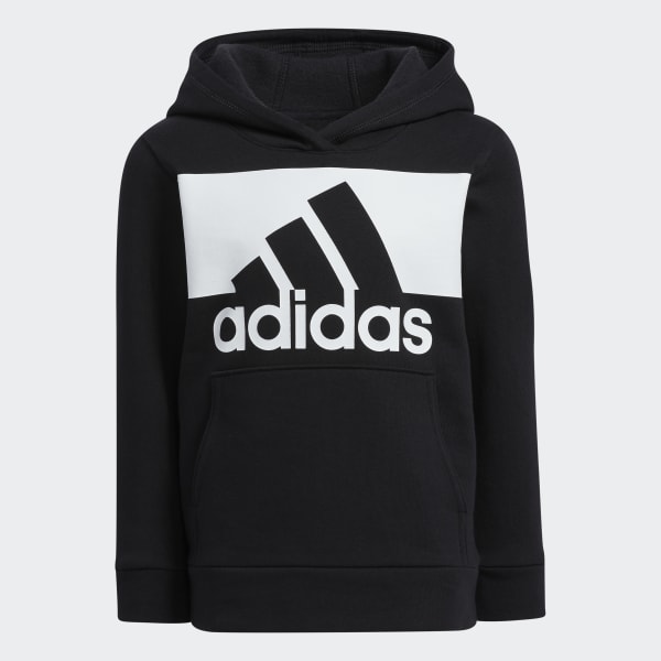 adidas Cotton Event Hooded Pullover - Black | adidas US