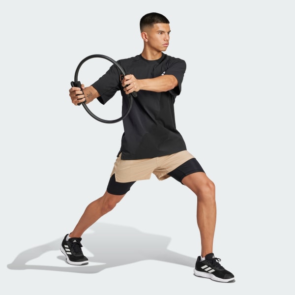 Brown Gym+ 2-in-1 Shorts