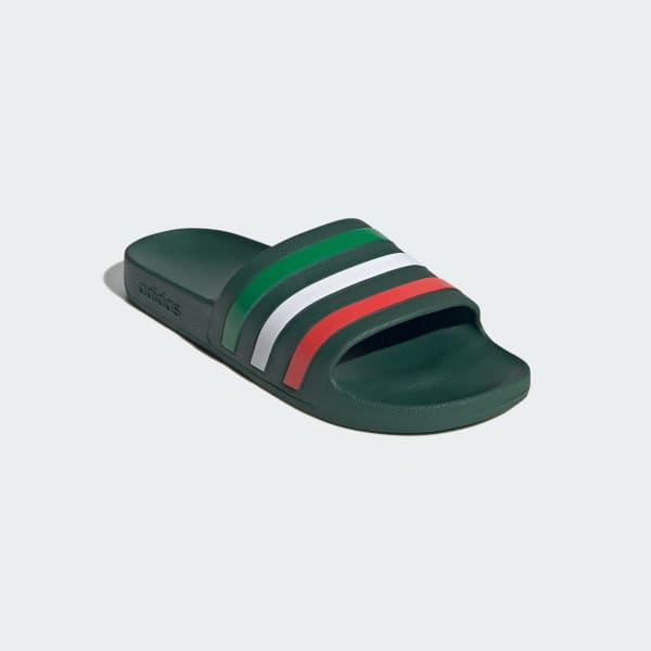 Green Adilette Aqua Slides
