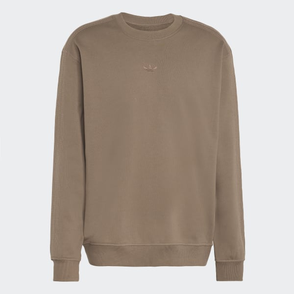 adidas Premium Essentials Crew Sweatshirt - Brown | Free Shipping