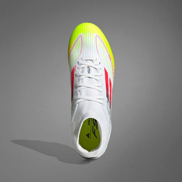 Hvit F50 League Mid Firm/Multi-Ground Fotballsko