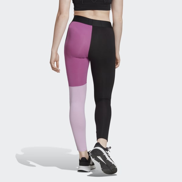 Czerń Essentials 3-Stripes Colorblock Cotton Leggings U4713
