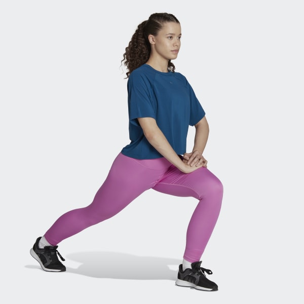 Azul Playera AEROREADY Wrap-Back GR591