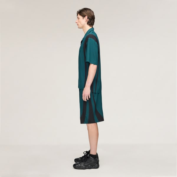 Green Y-3 ULTRALIGHT WOVEN SHORTS