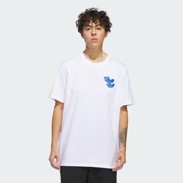 Blanco Polera Shmoofolio Monument Manga Corta