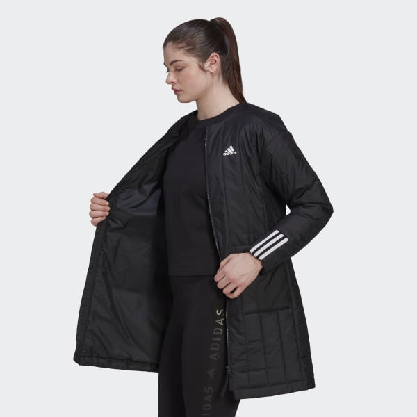 adidas Itavic 3-Stripes Seasonal Coat - Black | Women's Lifestyle ...