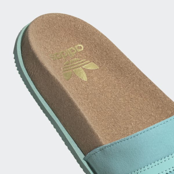 Adidas online slides turquoise