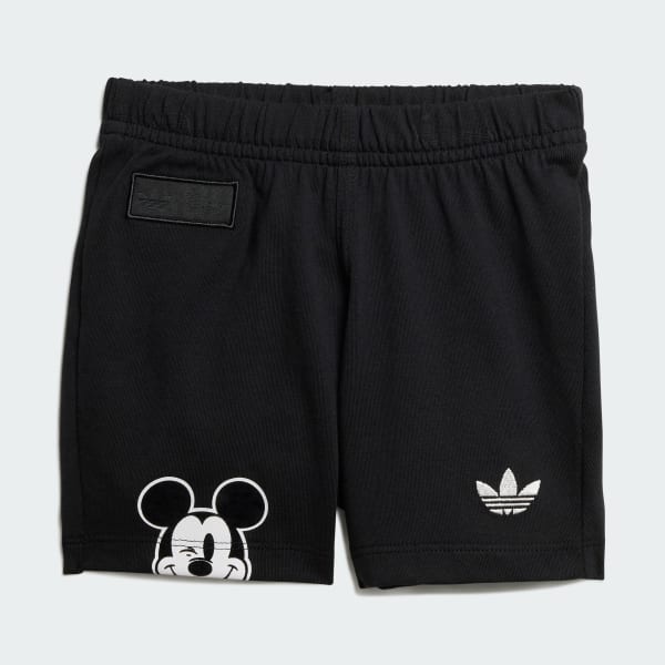 White ADIDAS DISNEY MICKEY MOUSE SHORT TEE SET