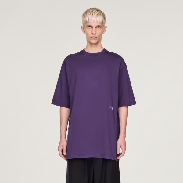 adidas Y-3 Boxy Short Sleeve Tee - Purple | Free Shipping